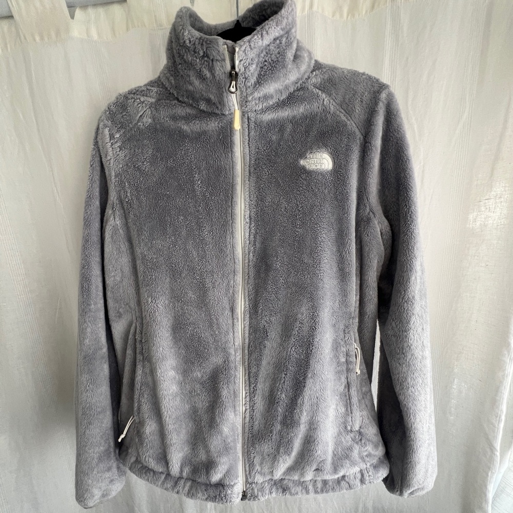 The North Face Women's Soft Gray Osito Fleece Jacket - LG